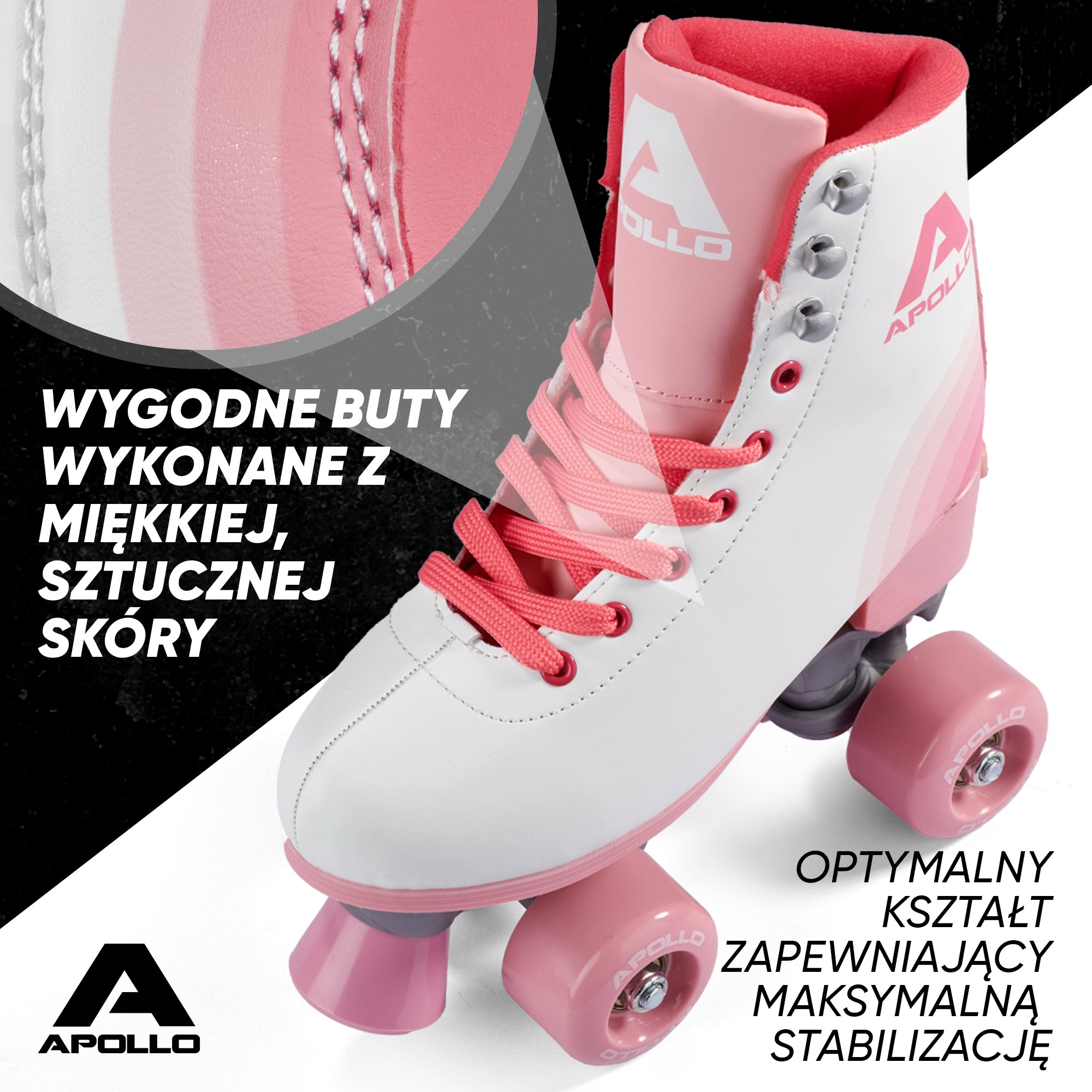 Apollo - Classic Roller wrotki dla dzieci i dorosłych - Blossom - L (39-42)