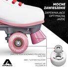 Apollo - Classic Roller wrotki dla dzieci i dorosłych - Blossom - L (39-42)