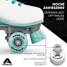 Apollo - Classic Roller wrotki dla dzieci i dorosłych - Disco Time - L (39-42)