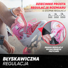 Apollo - Super Blade - Regulowane rolki - biały/różowy - L (39-42)