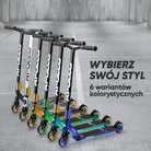 Apollo - Hulajnoga stunt "Star Pro" wysokiej jakości anodowana profesjonalna hulajnoga stunt - Czarny Miętowy Złoty