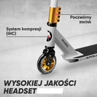 Apollo - Hulajnoga stunt "Star Pro" wysokiej jakości anodowana profesjonalna hulajnoga stunt - Biały Złoty
