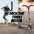 Apollo - Hulajnoga stunt „Genius Pro" - wytrzymała hulajnoga dla dzieci z łożyskami ABEC 9 - Tęczowy