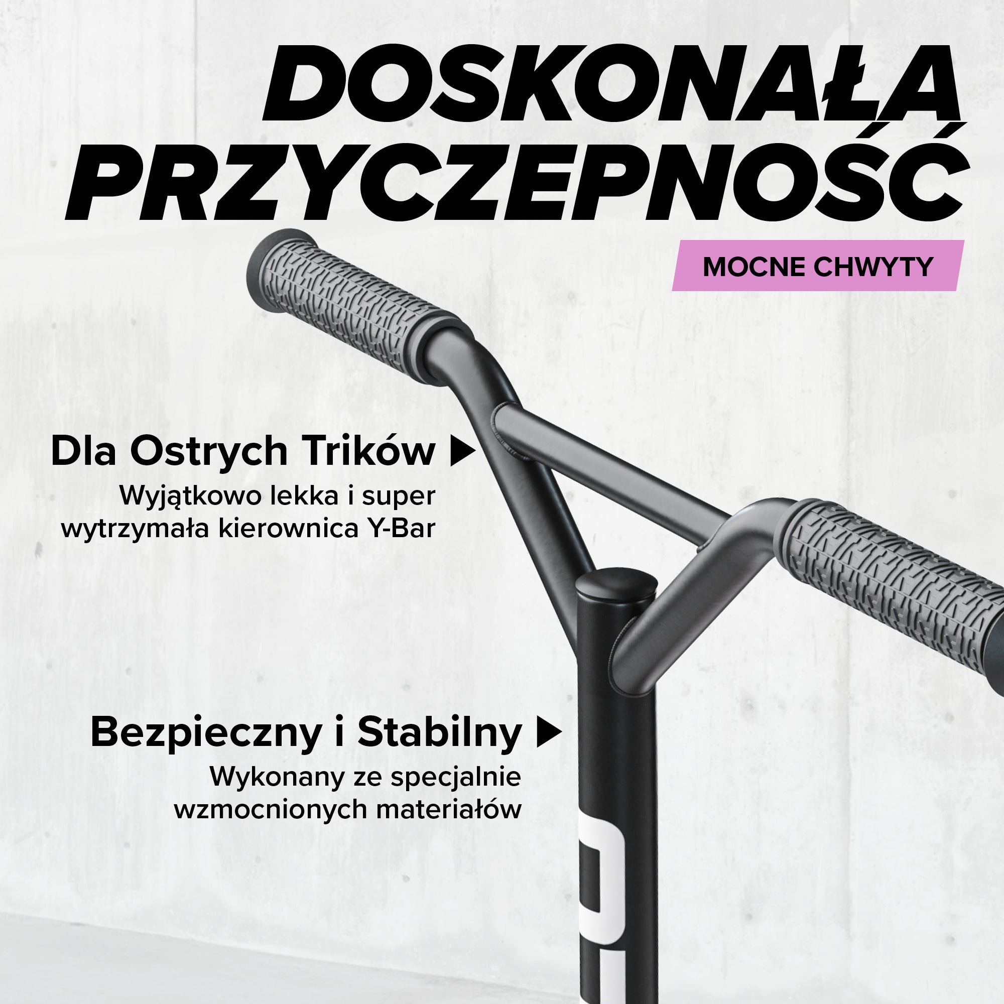 Apollo - Hulajnoga stunt „Genius Pro" - wytrzymała hulajnoga dla dzieci z łożyskami ABEC 9 - Tęczowy