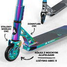 Apollo - High-end hulajnoga stunt "Genesis Pro X" z łożyskami ABEC 9 - Full Rainbow