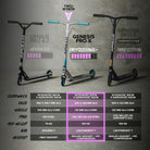 Apollo - High-end hulajnoga stunt "Genesis Pro X" z łożyskami ABEC 9 - Full Rainbow