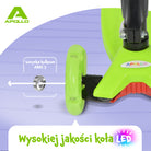 Apollo - Hulajnoga dla dzieci Apollo LED - w różnych kolorach - Zielony