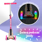 Apollo - Hulajnoga dla dzieci Apollo LED - w różnych kolorach - Pink Flower