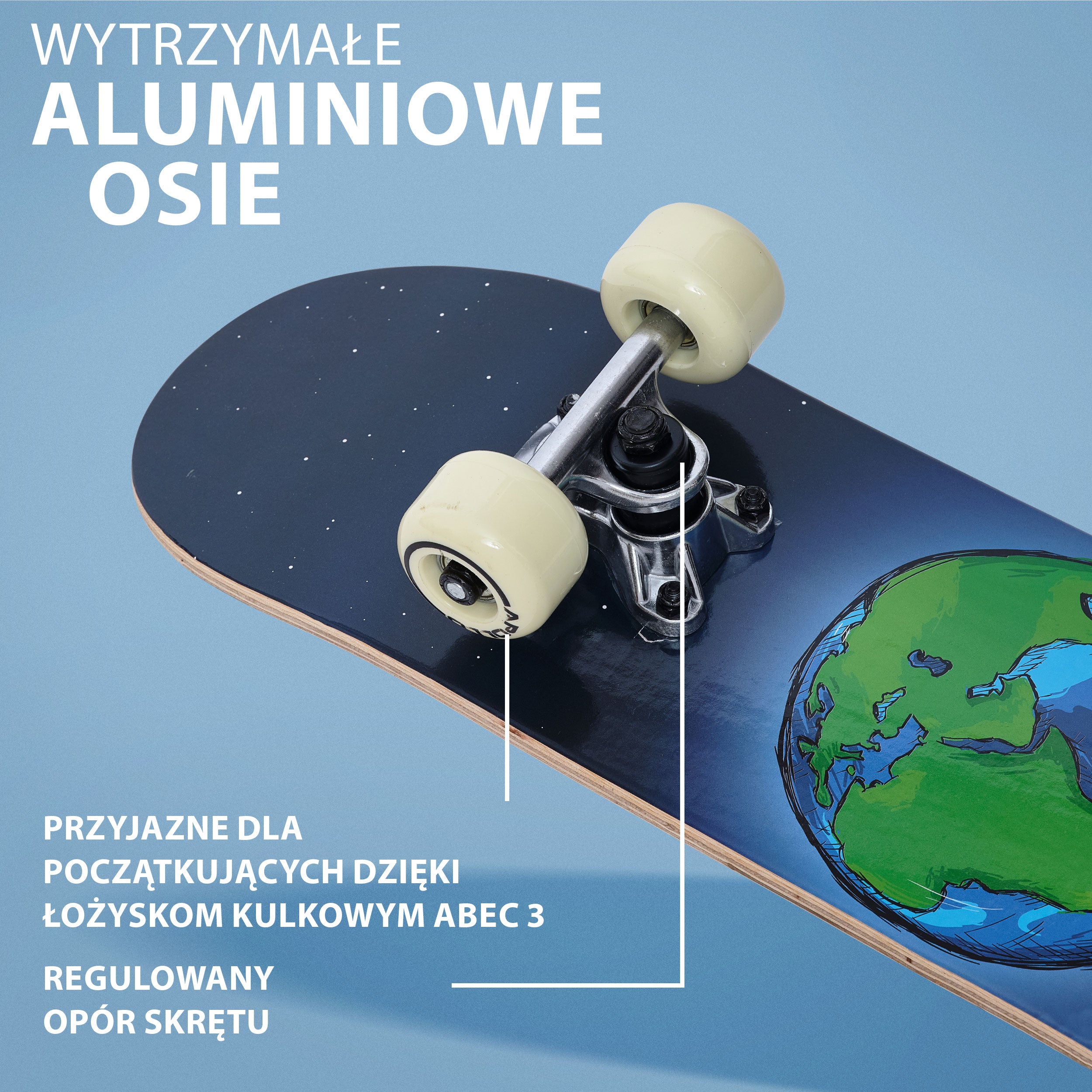 Apollo - Dziecięca deskorolka - "Around the World" - 61 cm - Around the World