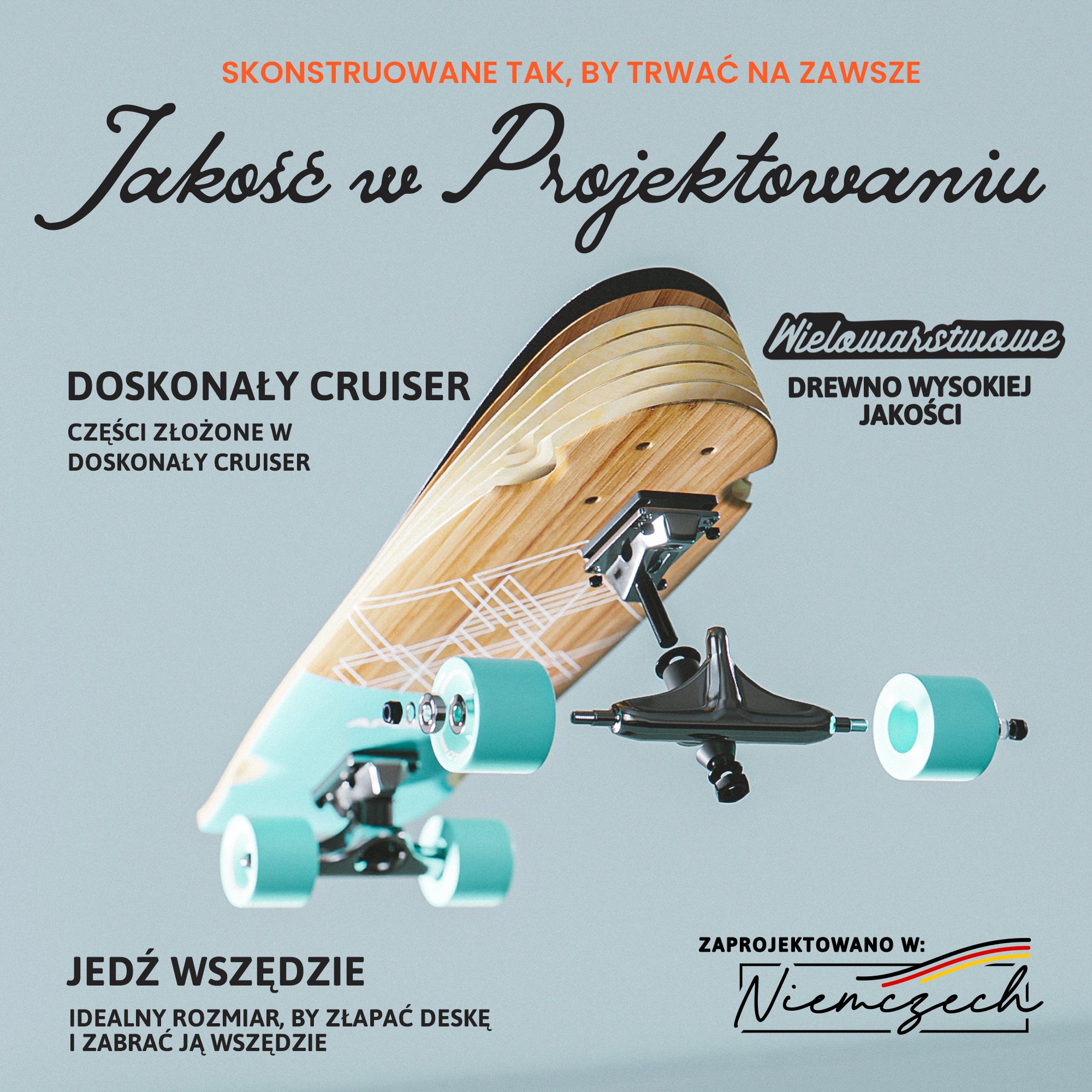 Apollo - Mini-Longboard - "Savaii Midi" - 27" Midi Cruiser -