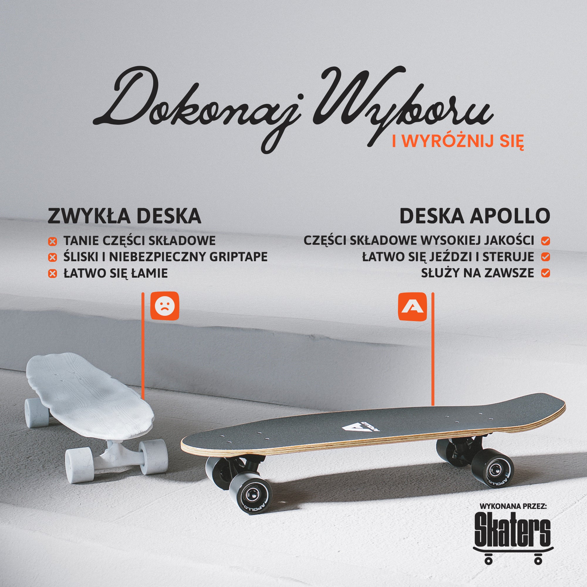 Apollo - Mini-Longboard - "Weird Midi" - 27" Midi Cruiser - Weird