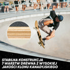 Apollo - Skateboard - "A&A" - 7-warstwowa drewniana deska kompletna z łożyskami ABEC 7 -