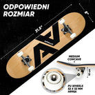 Apollo - Skateboard - "A&A" - 7-warstwowa drewniana deska kompletna z łożyskami ABEC 7 -