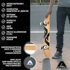 Apollo - Skateboard - "A&A" - 7-warstwowa drewniana deska kompletna z łożyskami ABEC 7 -