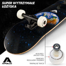 Apollo - Skateboard - "Earth" - 7-warstwowa drewniana deska kompletna z łożyskami ABEC 7 - Earth