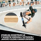 Apollo - Skateboard - "Earth" - 7-warstwowa drewniana deska kompletna z łożyskami ABEC 7 - Earth