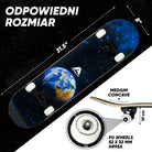 Apollo - Skateboard - "Earth" - 7-warstwowa drewniana deska kompletna z łożyskami ABEC 7 - Earth