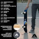 Apollo - Skateboard - "Earth" - 7-warstwowa drewniana deska kompletna z łożyskami ABEC 7 - Earth