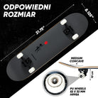 Apollo - Skateboard - "Balloon" - 7-warstwowa drewniana deska kompletna z łożyskami ABEC 7 - Balloon