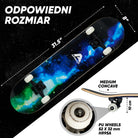 Apollo - Skateboard - "Galaxy" - 7-warstwowa drewniana deska kompletna z łożyskami ABEC 7 -