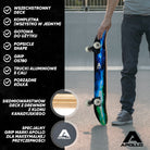 Apollo - Skateboard - "Galaxy" - 7-warstwowa drewniana deska kompletna z łożyskami ABEC 7 -