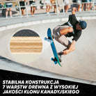 Apollo - Skateboard - "Fresh" - 7-warstwowa drewniana deska kompletna z łożyskami ABEC 7 - Fresh
