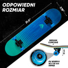 Apollo - Skateboard - "Fresh" - 7-warstwowa drewniana deska kompletna z łożyskami ABEC 7 - Fresh