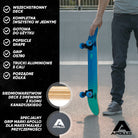 Apollo - Skateboard - "Fresh" - 7-warstwowa drewniana deska kompletna z łożyskami ABEC 7 - Fresh