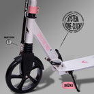 Apollo - Składana i regulowana hulajnoga miejska „Spectre” - Luksusowy Cityroller z podwójnym zawieszeniem - Biały Różowy