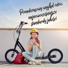 Apollo - Retro hulajnoga Paradise z oponami pneumatycznymi 12,5 cala - Niebieski