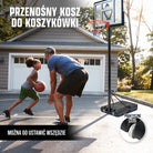 Apollo - Kosz do koszykówki ze stojakiem, kółkami, piłką i pompką - official Size 230-305 cm