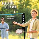 Apollo - Siatka do badmintona - siatka do siatkówki, regulowana wysokość, różne szerokości -