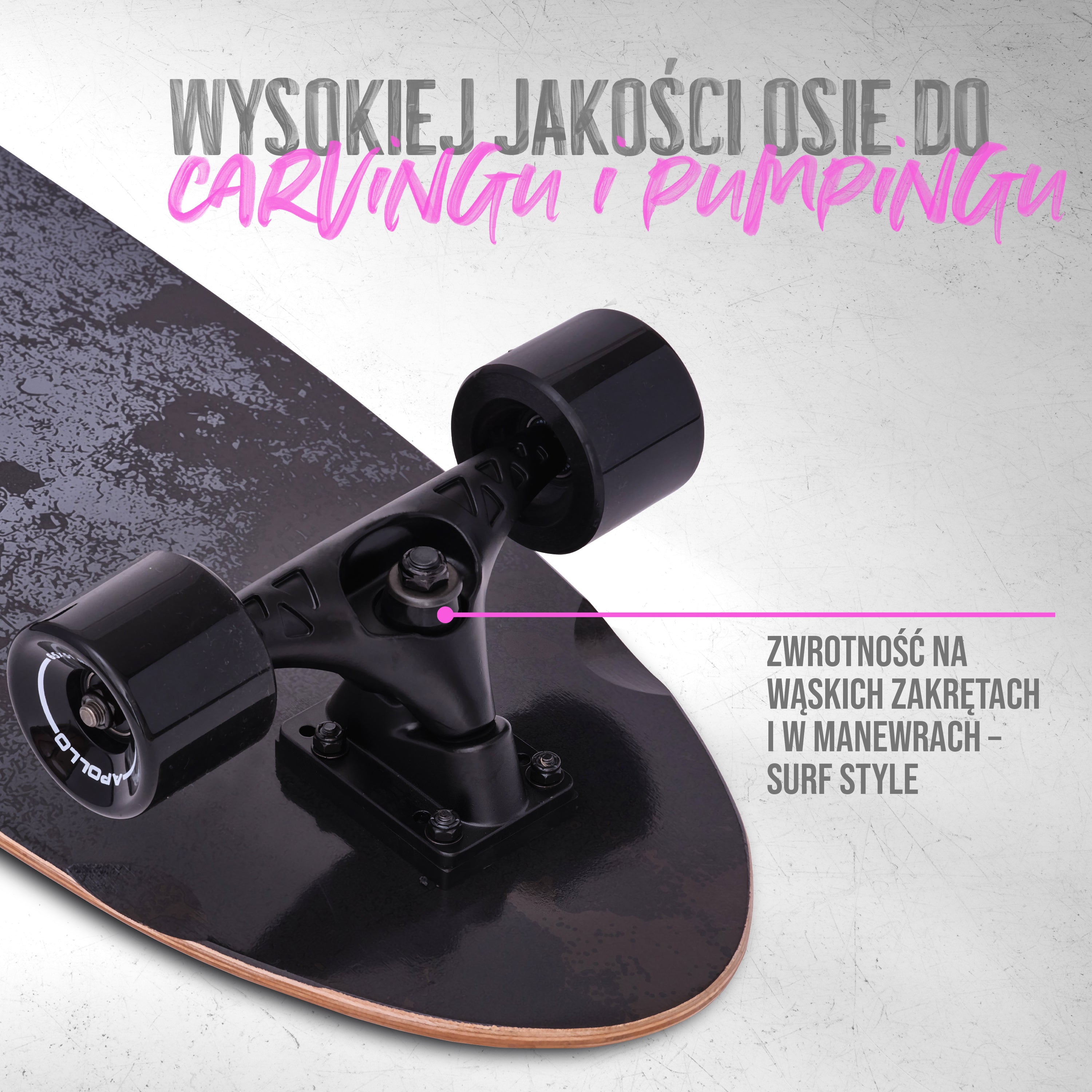 Apollo - Surf Style Board - Apollo Black Marble - Black Marble