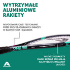 Apollo - Zestaw do speed badmintona - w tym torba, 2 rakiety, lotki - Szary Mennica