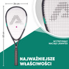 Apollo - Zestaw do speed badmintona - w tym torba, 2 rakiety, lotki - Szary Mennica