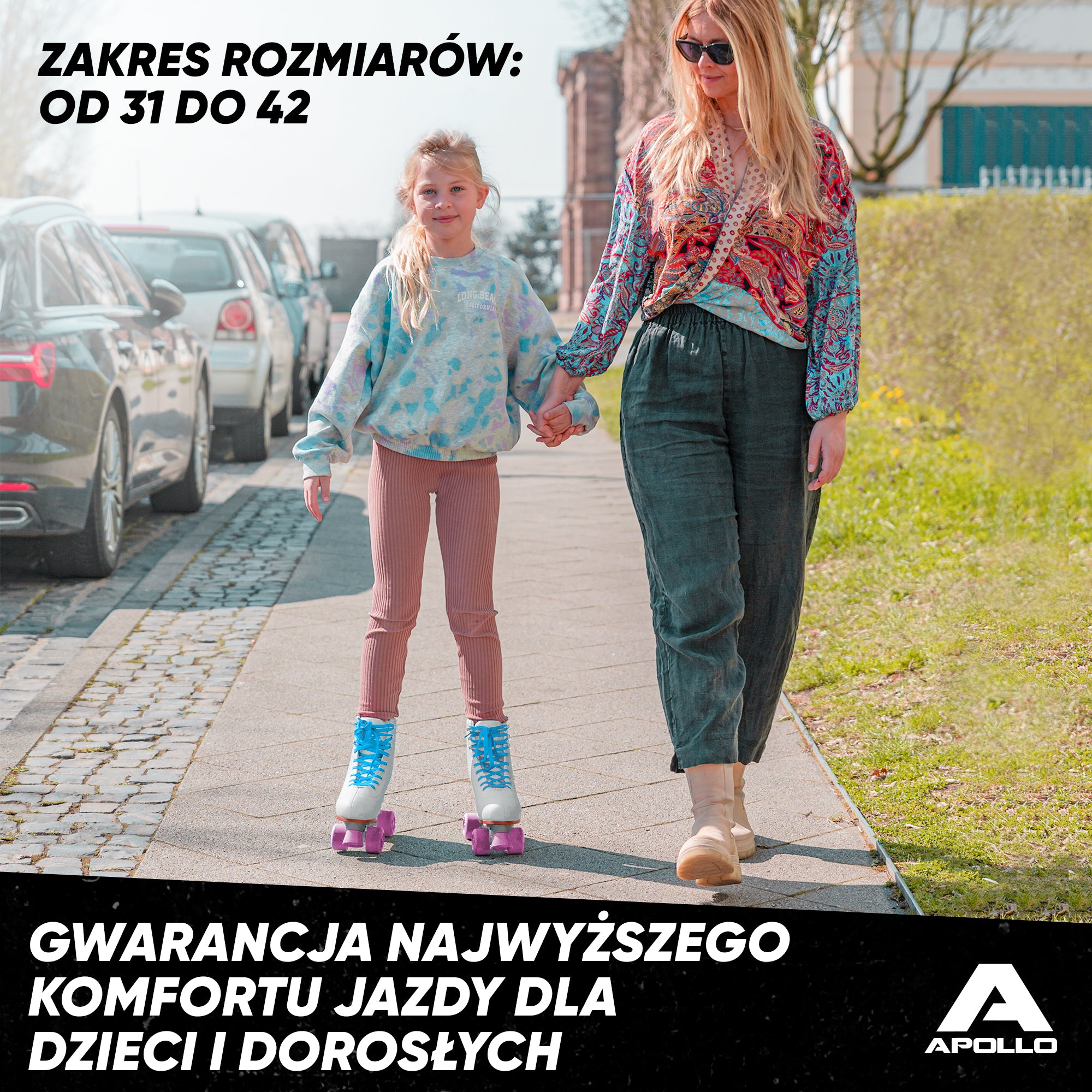 Apollo - Classic Roller wrotki dla dzieci i dorosłych - Venus - L (39-42)