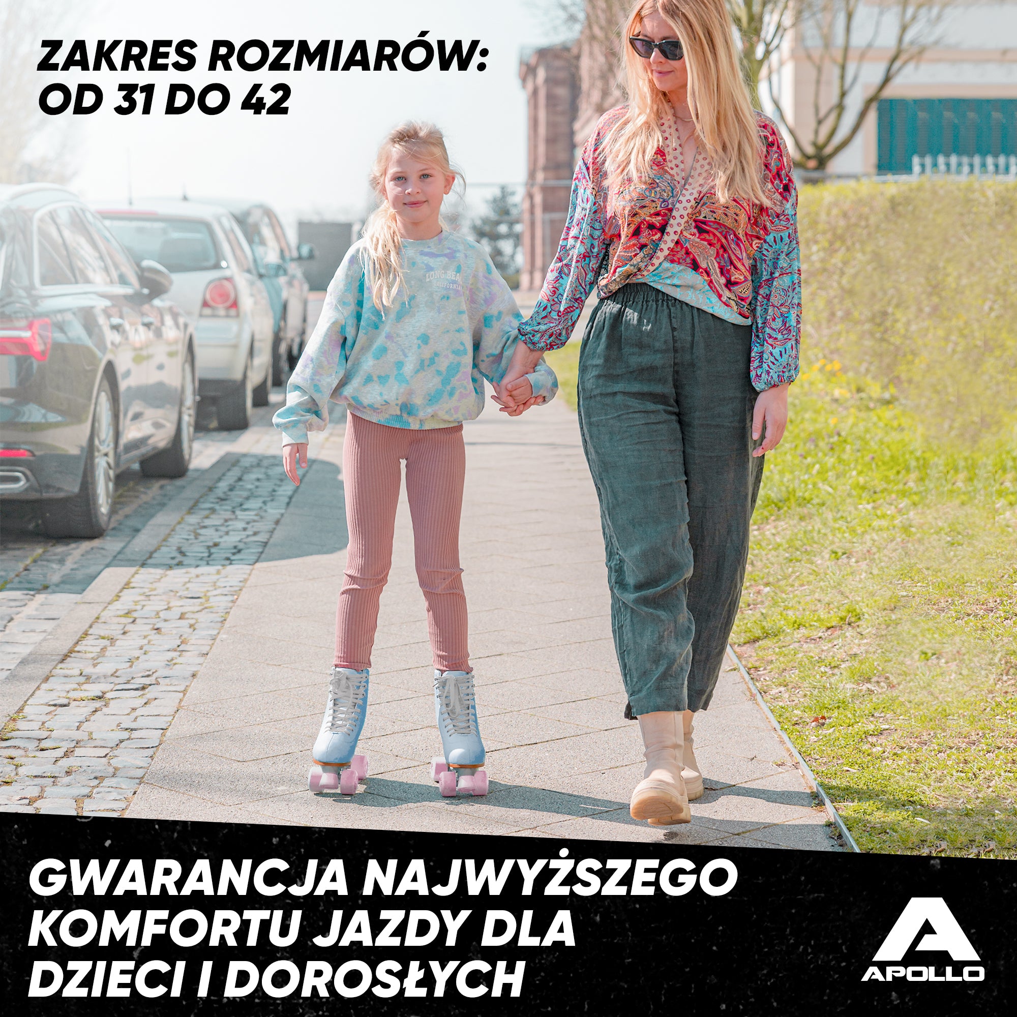 Apollo - Classic Roller wrotki dla dzieci i dorosłych - Nightfever blue - L (39-42)