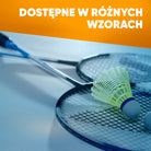 Apollo - Zestaw do badmintona Match Pro 800 – w zestawie: torba, 2 rakiety, lotki - Niebieski Zielony