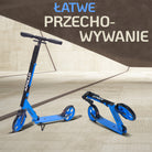 Apollo - Składana hulajnoga miejska „Artemis” z regulowaną wysokością kierownicy dla dzieci i młodzieży - Niebieski