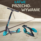 Apollo - Składana hulajnoga miejska „Artemis” z regulowaną wysokością kierownicy dla dzieci i młodzieży - Galaxy