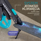 Apollo - Składana hulajnoga miejska „Artemis” z regulowaną wysokością kierownicy dla dzieci i młodzieży - Galaxy