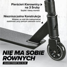 Apollo - Hulajnoga stunt „Genius Pro" - wytrzymała hulajnoga dla dzieci z łożyskami ABEC 9 - Czarny