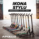 Apollo - Hulajnoga stunt „Genius Pro" - wytrzymała hulajnoga dla dzieci z łożyskami ABEC 9 - Czarny