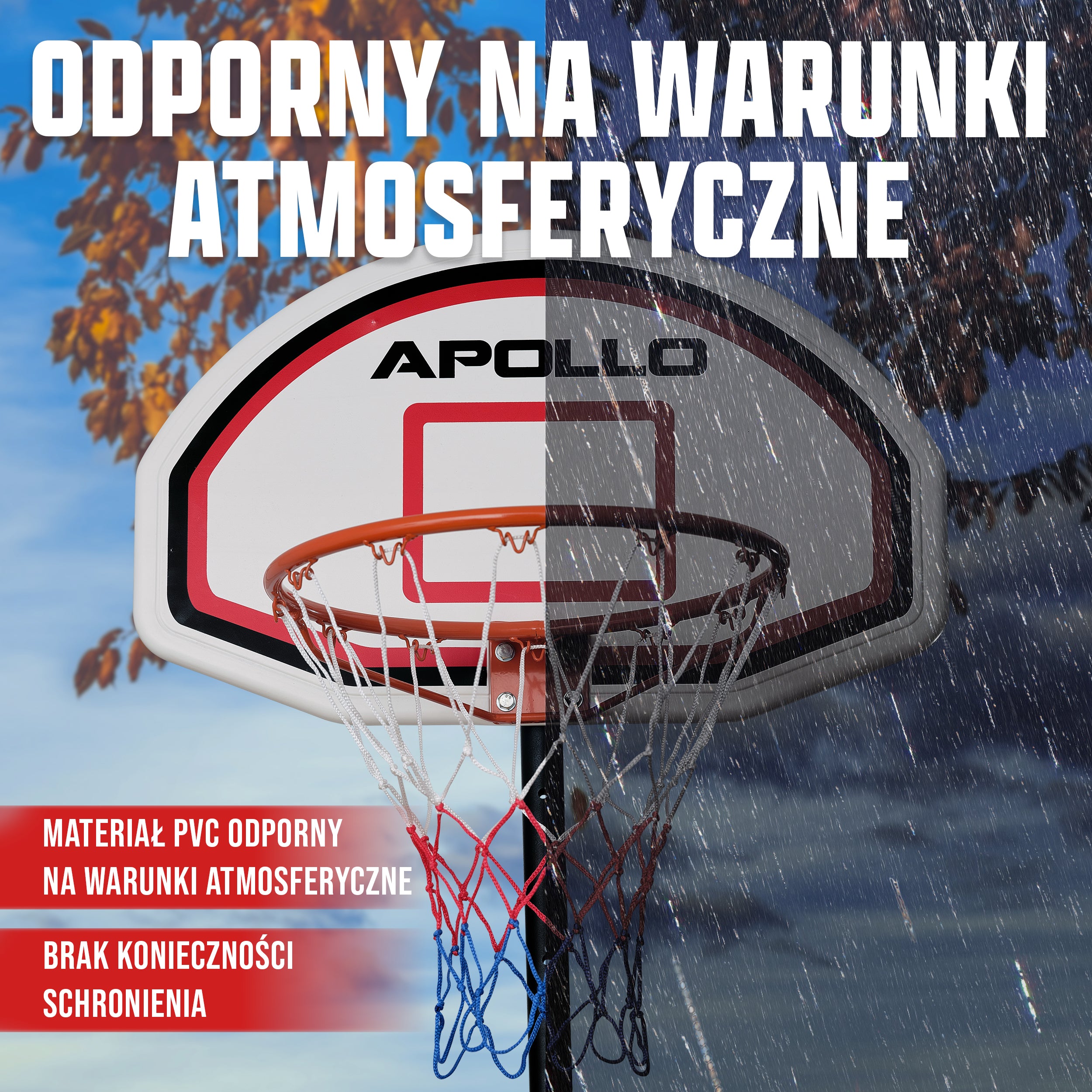 Apollo - Apollo kosz do koszykówki ze stojakiem i kółkami - Classic