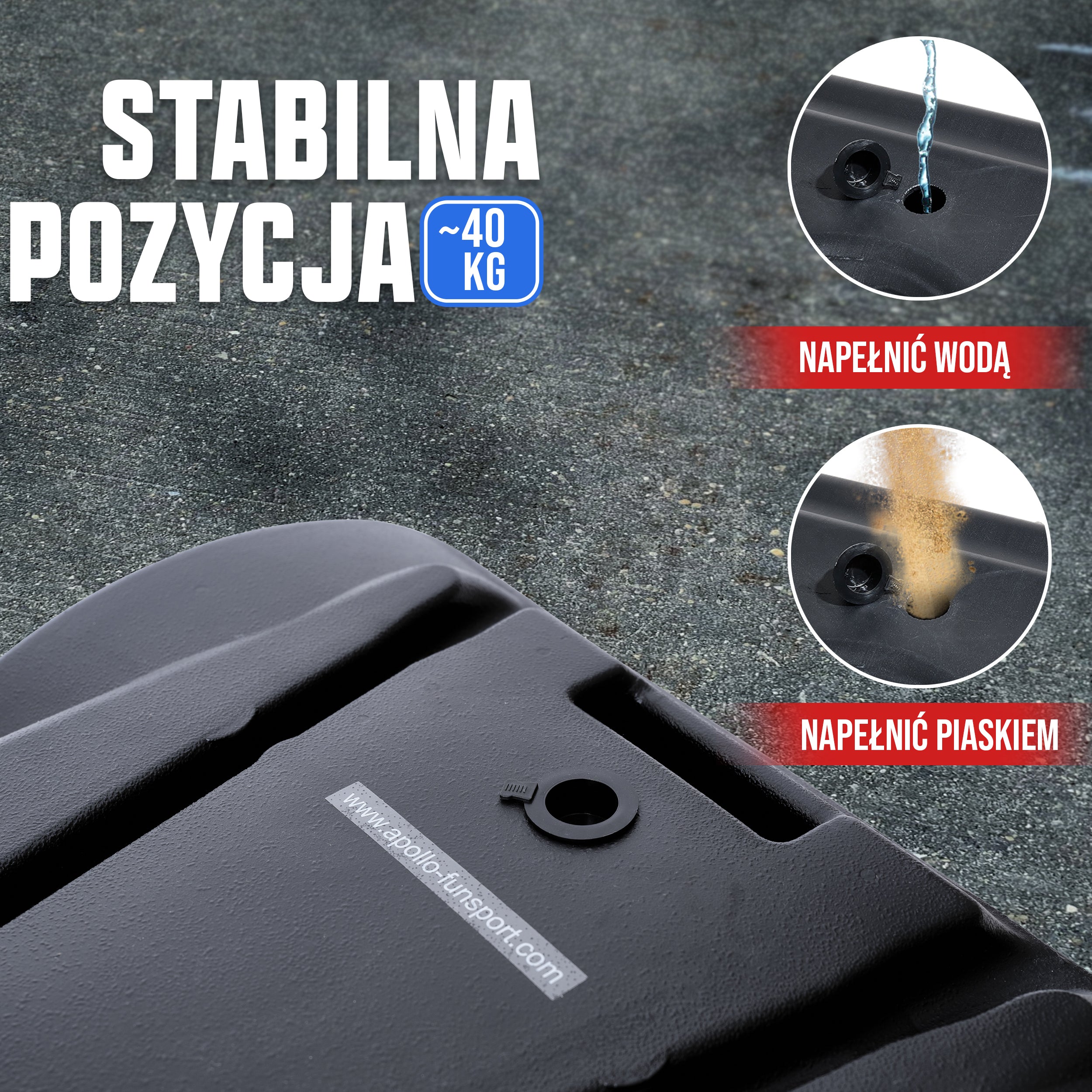 Apollo - Apollo kosz do koszykówki ze stojakiem i kółkami - Graffiti