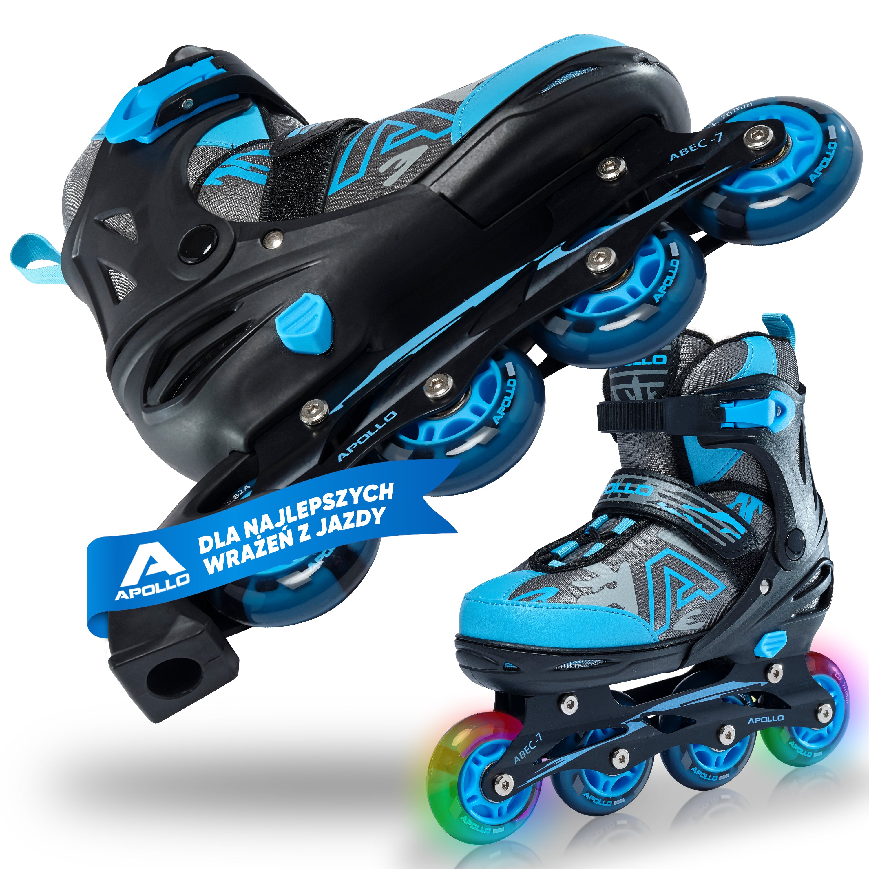 Apollo Funsport PL - Champion - Regulowane rolki - niebieski - L (39-42)