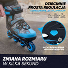 Apollo Funsport PL - Champion - Regulowane rolki - niebieski - L (39-42)