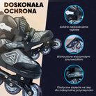 Apollo Funsport PL - Champion - Regulowane rolki - czarny - L (39-42)