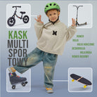 Apollo - Apollo kask rowerowy dla dzieci, kask dla dzieci i młodzieży, kask multi-sportowy - Green Fade