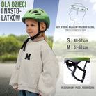 Apollo - Apollo kask rowerowy dla dzieci, kask dla dzieci i młodzieży, kask multi-sportowy - Green Fade